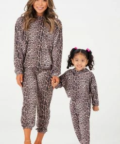 Onzie Kids Hoodie Sweatshirt - Leopard