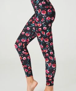 Onzie High Rise Legging - Midnight Roses Bottoms 12 Onzie High Rise Legging - Midnight Roses Bottoms