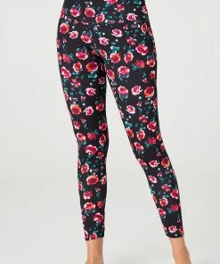 Onzie High Rise Legging - Midnight Roses Bottoms