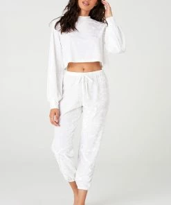 Onzie Bottoms Velvet Sweatpant - Opal Crushed Velvet