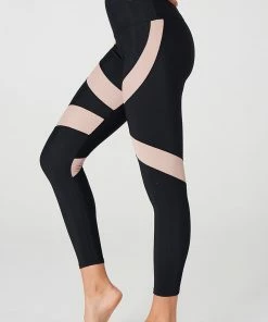 Onzie Cadence Legging - Black Rib Taupe Rib 9 Onzie Cadence Legging - Black Rib Taupe Rib