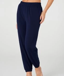 Onzie Bottoms Varsity Fleece Sweatpant - Navy Fleece