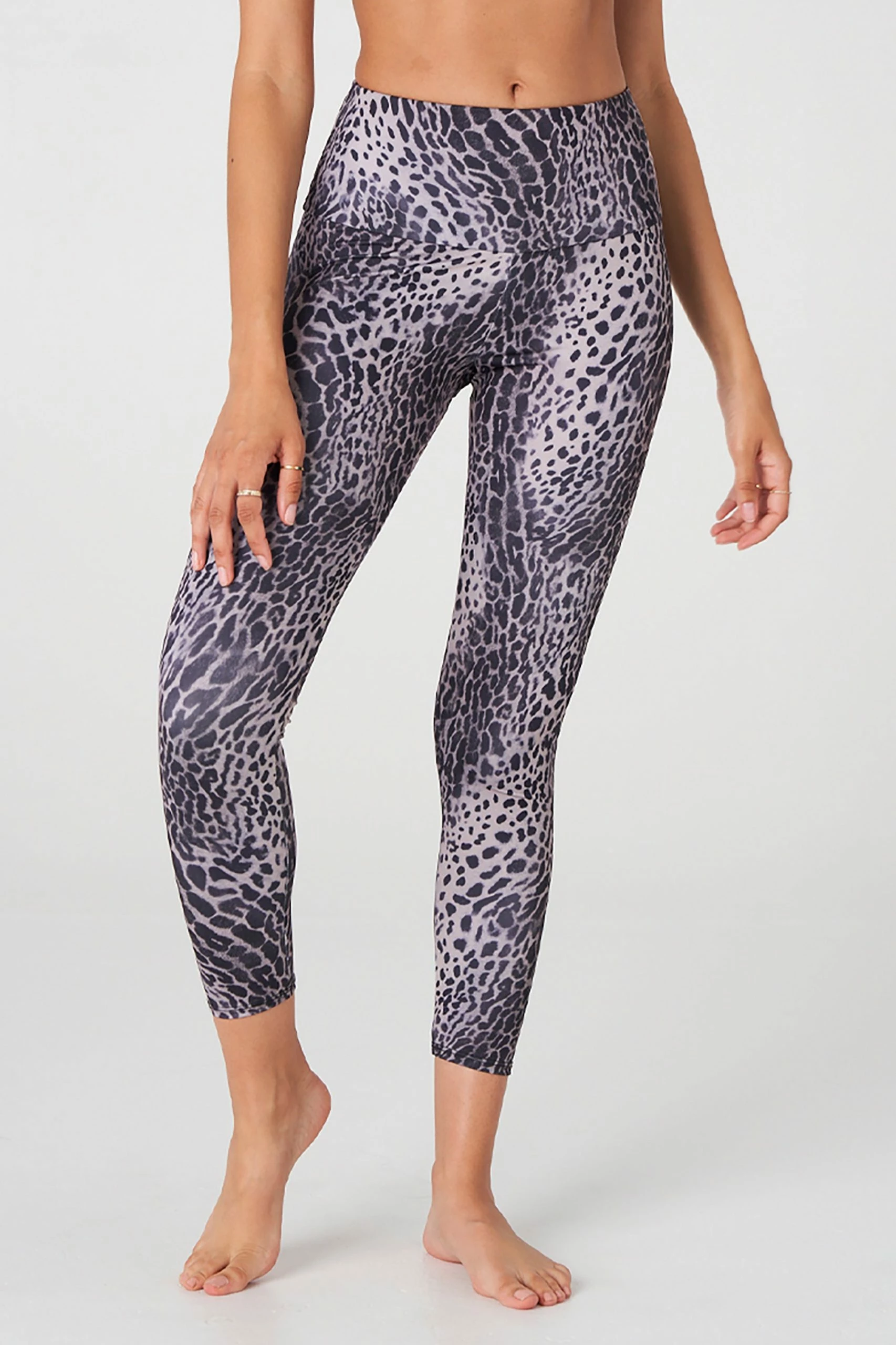 Onzie High Rise Legging - Gray Lynx Bottoms 3 Onzie High Rise Legging - Gray Lynx Bottoms