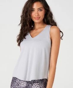 Onzie Tops Knot Tee - Dove Grey