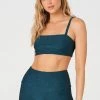 Onzie Tops Bali Bandeau - Emerald Jacquard 1 Onzie Tops Bali Bandeau - Emerald Jacquard
