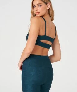 Onzie Tops Bali Bandeau - Emerald Jacquard