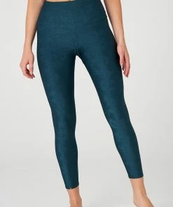 Onzie Bottoms Jacquard Legging - Emerald Jacquard