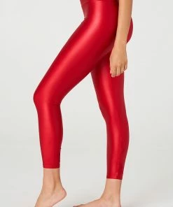 Onzie High Rise Liquid Legging - Red Liquid Bottoms 9 Onzie High Rise Liquid Legging - Red Liquid Bottoms