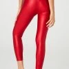 Onzie High Rise Liquid Legging - Red Liquid Bottoms