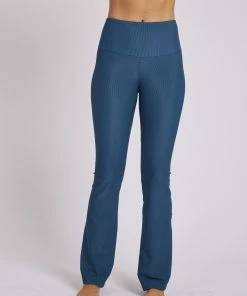 Onzie Rib Studio Flare Leg Pant - Empathy Rib Bottoms