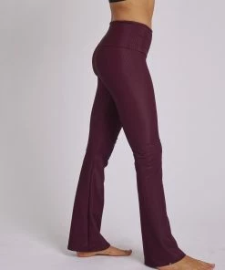 Onzie Rib Studio Flare Leg Pant - Fig Rib 12 Onzie Rib Studio Flare Leg Pant - Fig Rib