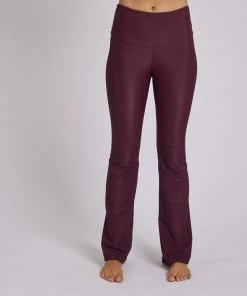 Onzie Rib Studio Flare Leg Pant - Fig Rib 11 Onzie Rib Studio Flare Leg Pant - Fig Rib