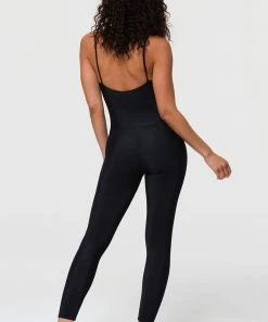Onzie Flow Long Leotard - Black Rib One Pieces 9 Onzie Flow Long Leotard - Black Rib One Pieces