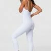 Onzie Flow Long Leotard - White Rib