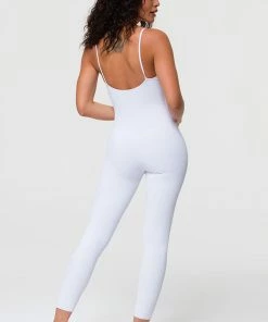 Onzie Flow Long Leotard - White Rib