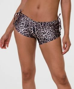 Onzie Flow Side String Short - Leopard