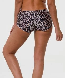 Onzie Flow Side String Short - Leopard