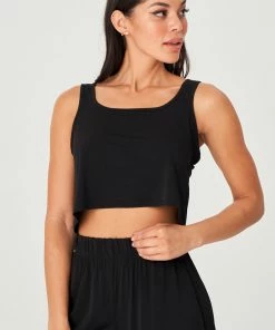 Onzie Bahia Crop Top - Black Tops 12 Onzie Bahia Crop Top - Black Tops