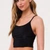 Onzie Flow Belle Cami Crop Top - Black 1 Onzie Flow Belle Cami Crop Top - Black