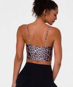 Onzie Flow Belle Cami Crop Top - Leopard Tops