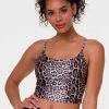 Onzie Flow Belle Cami Crop Top - Leopard Tops 2 Onzie Flow Belle Cami Crop Top - Leopard Tops