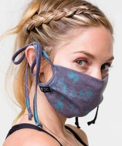 Onzie Mindful Masks Cotton Flow - Emerald Tie Dye/Black