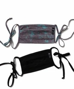 Onzie Mindful Masks Cotton Flow - Emerald Tie Dye/Black