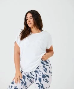 Onzie Drop Back Top - White Tops