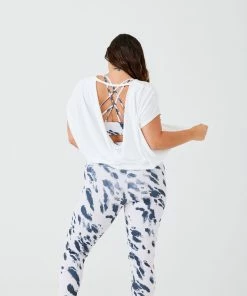 Onzie Drop Back Top - White Tops