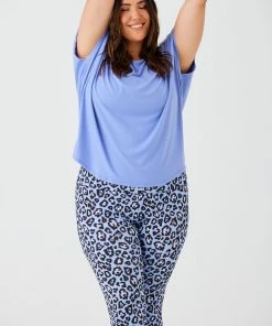 ONZIE Tops Drop Back Top - Periwinkle