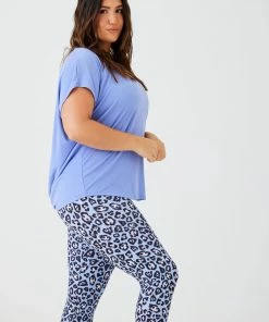ONZIE Tops Drop Back Top - Periwinkle