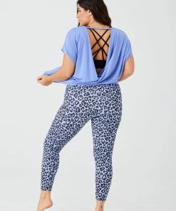 ONZIE Tops Drop Back Top - Periwinkle