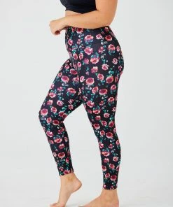Onzie High Rise Legging - Midnight Roses Bottoms 15 Onzie High Rise Legging - Midnight Roses Bottoms