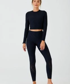 ONZIE Selenite Long Sleeve Crop - Black Selenite 17 ONZIE Selenite Long Sleeve Crop - Black Selenite