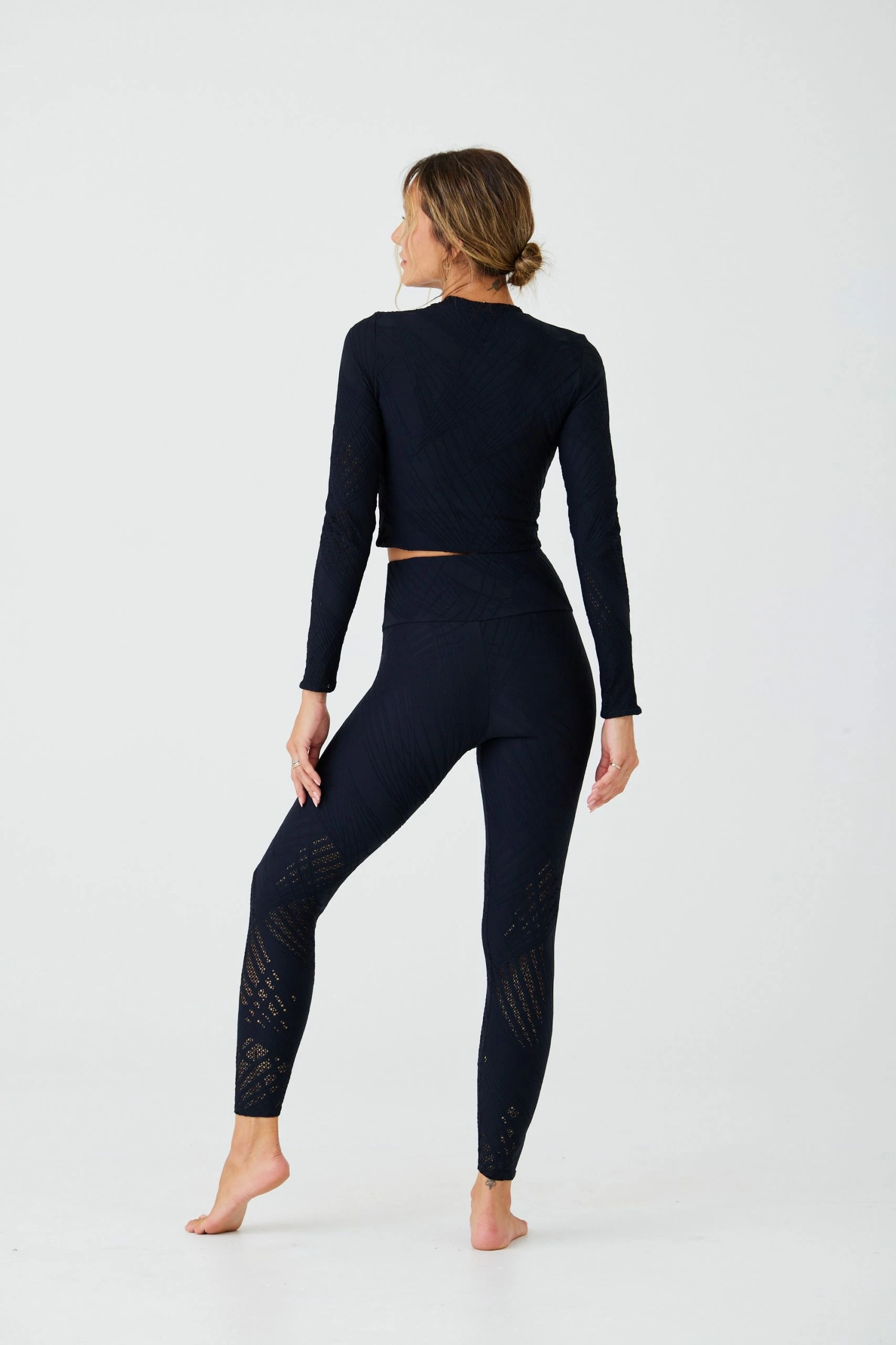 ONZIE Selenite Long Sleeve Crop - Black Selenite 9 ONZIE Selenite Long Sleeve Crop - Black Selenite