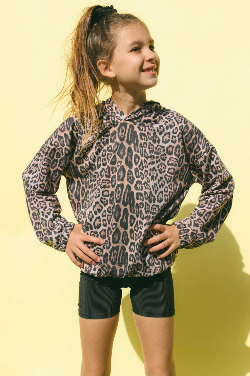 Onzie Kids Hoodie Sweatshirt - Leopard 7 Onzie Kids Hoodie Sweatshirt - Leopard