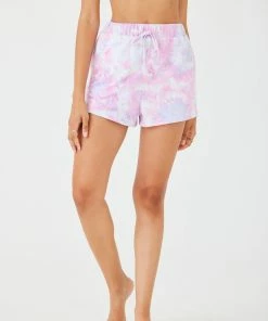 ONZIE Bottoms French Terry Sweat Short - Prismatic Tie Dye