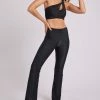 Onzie Rib Studio Flare Leg Pant - Black Rib Bottoms 1 Onzie Rib Studio Flare Leg Pant - Black Rib Bottoms