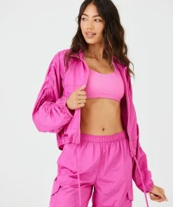 ONZIE Parachute Jacket - Raspberry Rose Tops