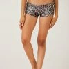 Onzie Flow Side String Short - Leopard