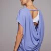 ONZIE Tops Drop Back Top - Periwinkle