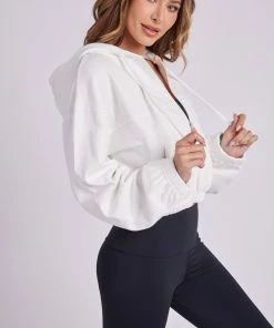 ONZIE Tops Jet Set Jacket - White 8 ONZIE Tops Jet Set Jacket - White