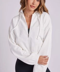 ONZIE Tops Jet Set Jacket - White 9 ONZIE Tops Jet Set Jacket - White
