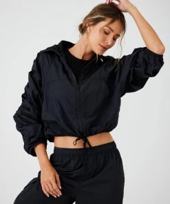ONZIE Tops Parachute Jacket - Black