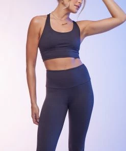 ONZIE Eco Luxe Bra - Black Tops