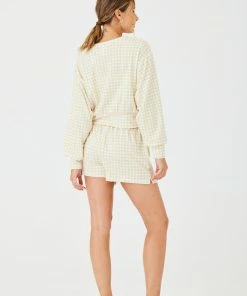 ONZIE Bella Sweatshirt - Limoncello Gingham 10 ONZIE Bella Sweatshirt - Limoncello Gingham