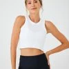 ONZIE Tops Sculpt Tank - White Core Rib