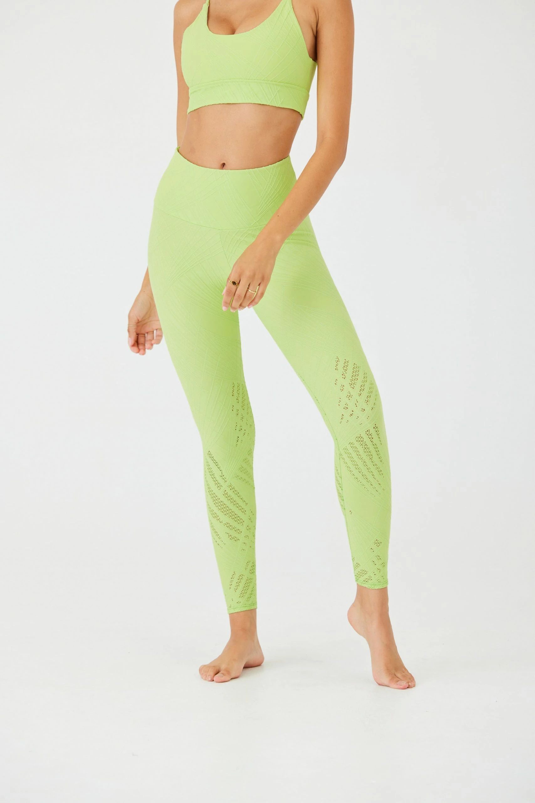 ONZIE Selenite Legging - Mint Butterfly Selenite Bottoms 3 ONZIE Selenite Legging - Mint Butterfly Selenite Bottoms