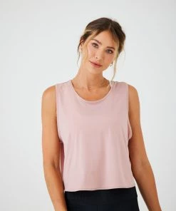 ONZIE Tops Runner Tank - Rosy Cheeks