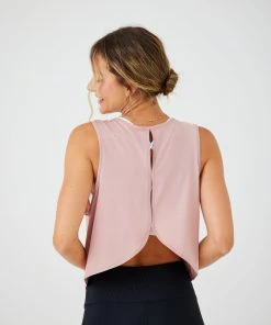 ONZIE Tops Runner Tank - Rosy Cheeks